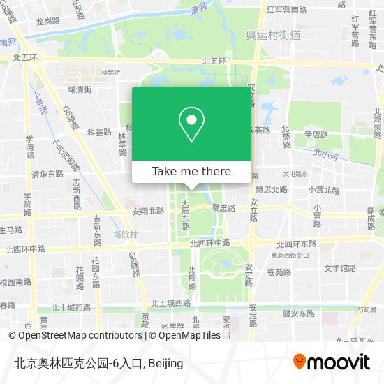 北京奥林匹克公园-6入口 map