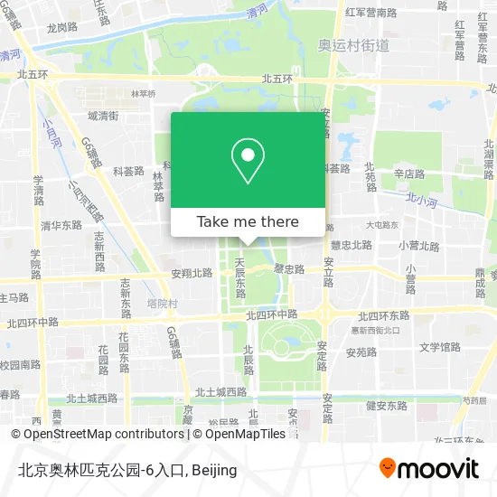 北京奥林匹克公园-6入口 map