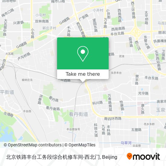 北京铁路丰台工务段综合机修车间-西北门 map