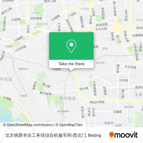 北京铁路丰台工务段综合机修车间-西北门 map