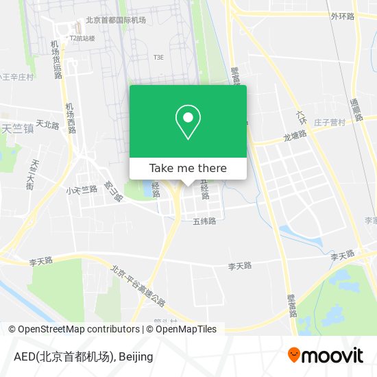 AED(北京首都机场) map