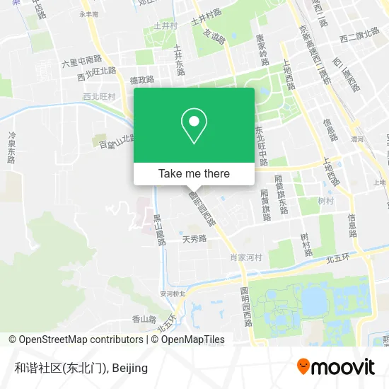 和谐社区(东北门) map