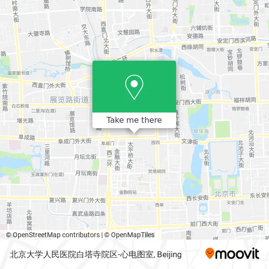 北京大学人民医院白塔寺院区-心电图室 map
