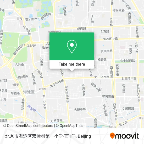 北京市海淀区双榆树第一小学-西1门 map