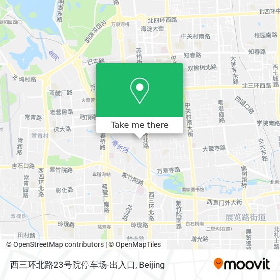 西三环北路23号院停车场-出入口 map
