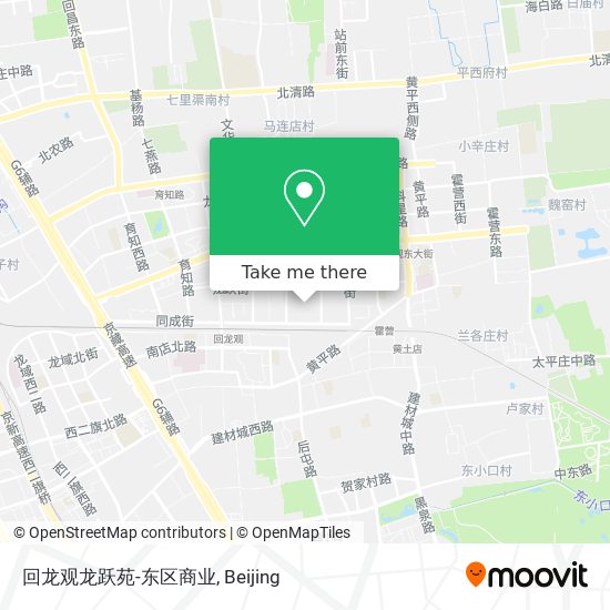 回龙观龙跃苑-东区商业 map