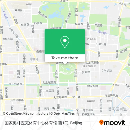 国家奥林匹克体育中心体育馆-西1门 map