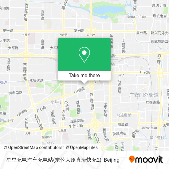 星星充电汽车充电站(奈伦大厦直流快充2) map