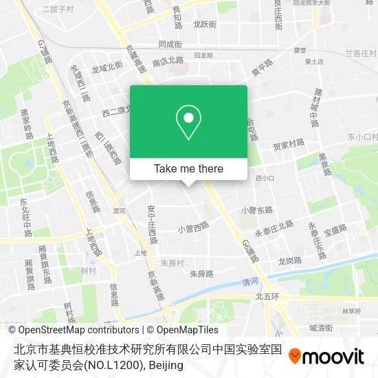 北京市基典恒校准技术研究所有限公司中国实验室国家认可委员会(NO.L1200) map
