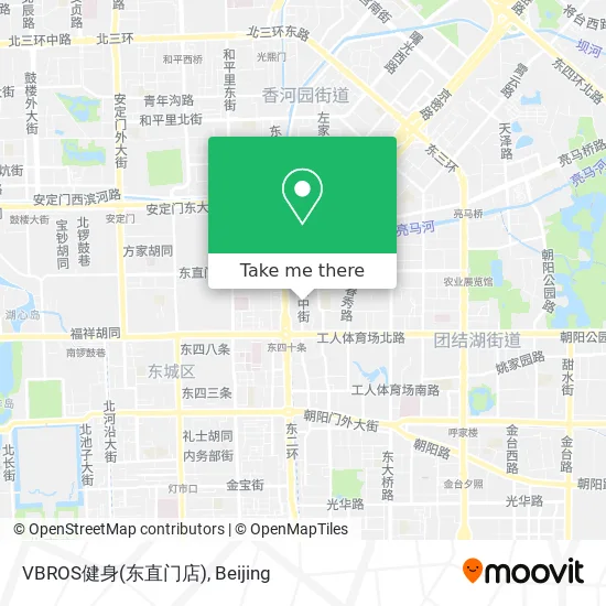 VBROS健身(东直门店) map