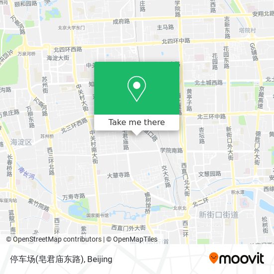 停车场(皂君庙东路) map