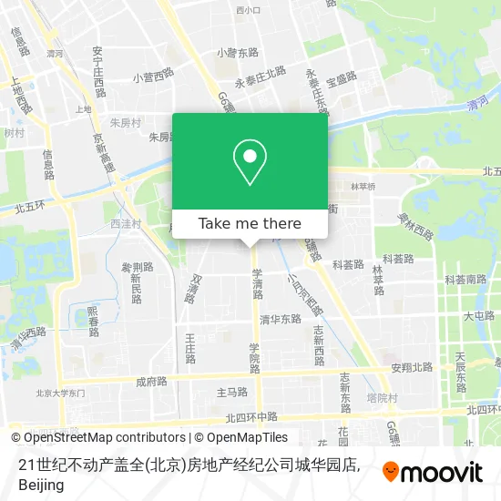 21世纪不动产盖全(北京)房地产经纪公司城华园店 map