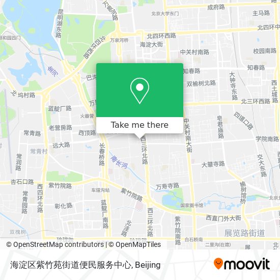 海淀区紫竹苑街道便民服务中心 map