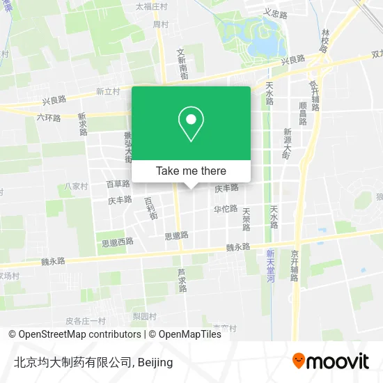 北京均大制药有限公司 map