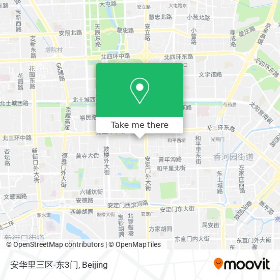 安华里三区-东3门 map