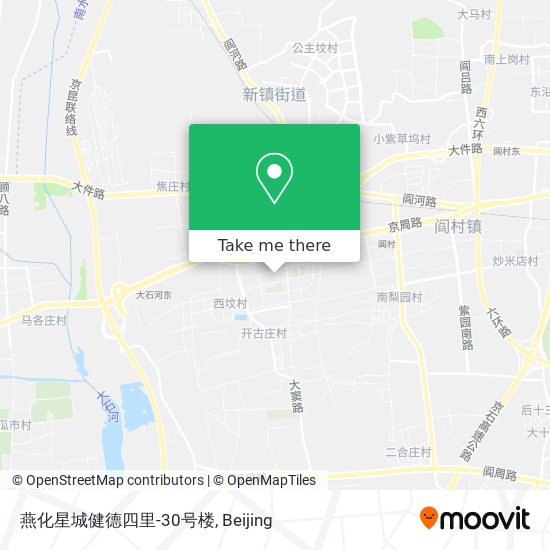 燕化星城健德四里-30号楼 map