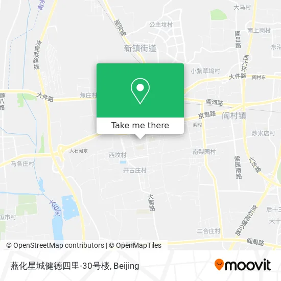 燕化星城健德四里-30号楼 map
