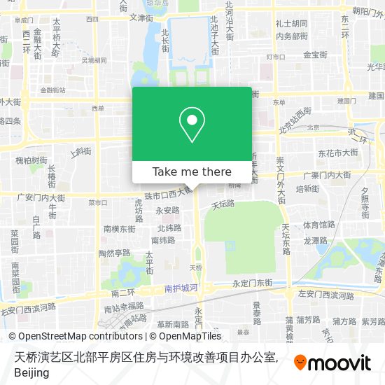 天桥演艺区北部平房区住房与环境改善项目办公室 map