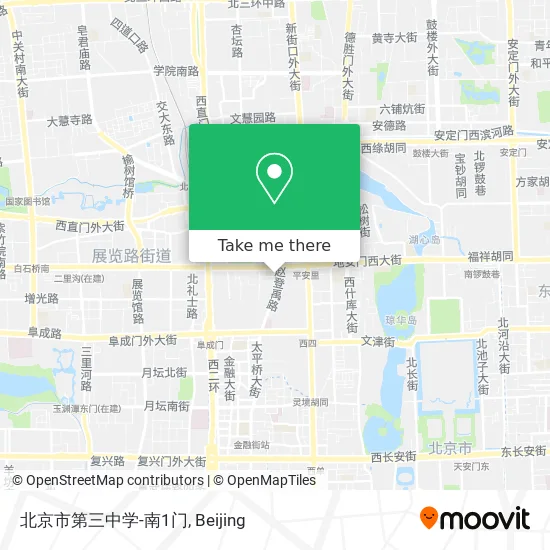 北京市第三中学-南1门 map