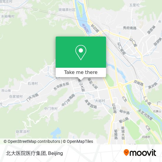 北大医院医疗集团 map