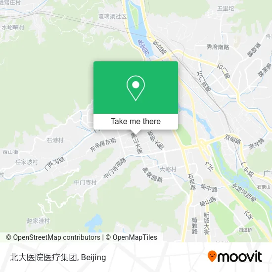 北大医院医疗集团 map