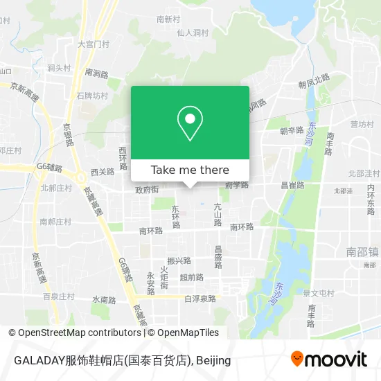 GALADAY服饰鞋帽店(国泰百货店) map