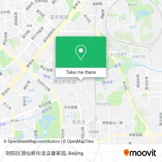 朝阳区酒仙桥街道温馨家园 map