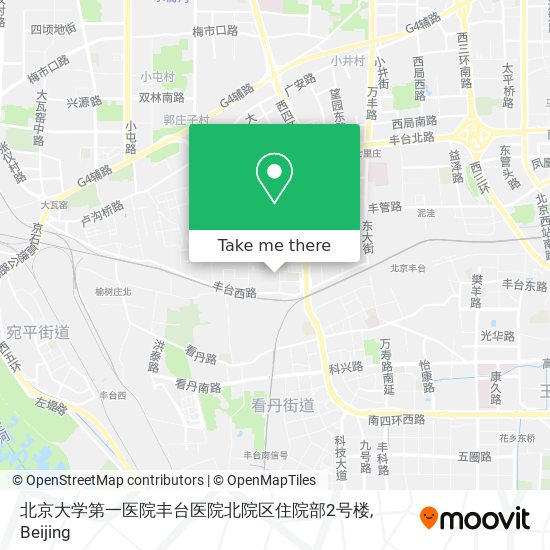 北京大学第一医院丰台医院北院区住院部2号楼 map