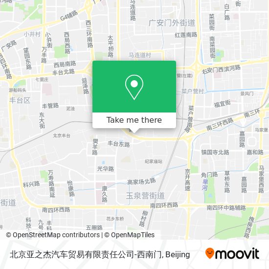 北京亚之杰汽车贸易有限责任公司-西南门 map