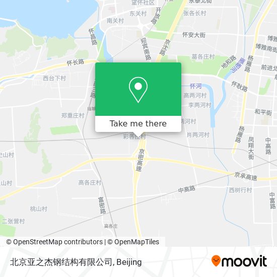 北京亚之杰钢结构有限公司 map