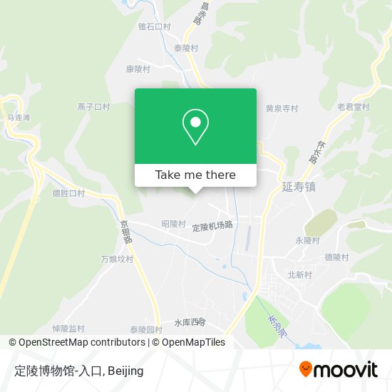 定陵博物馆-入口 map