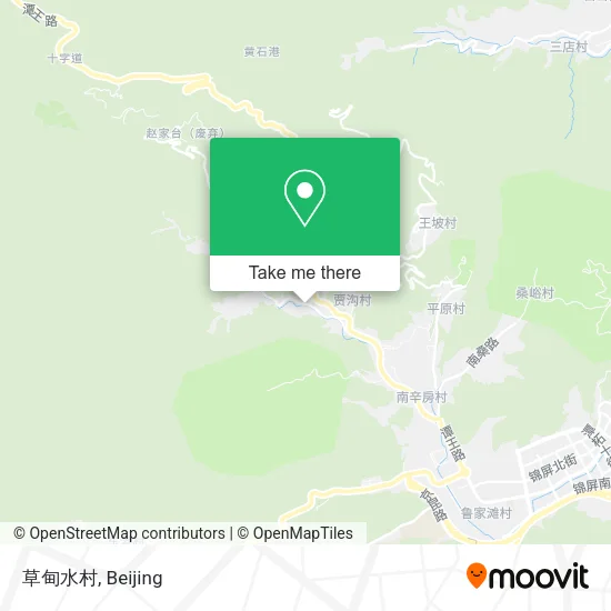 草甸水村 map