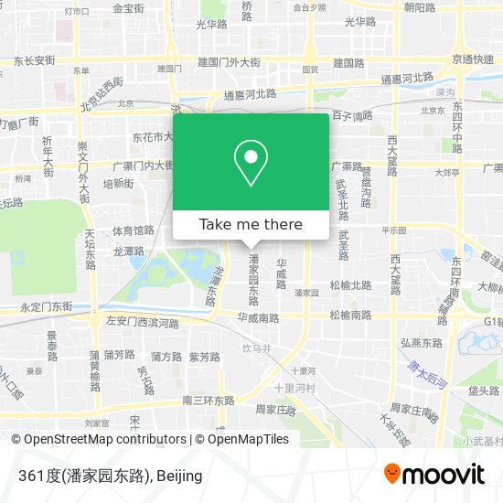 361度(潘家园东路) map
