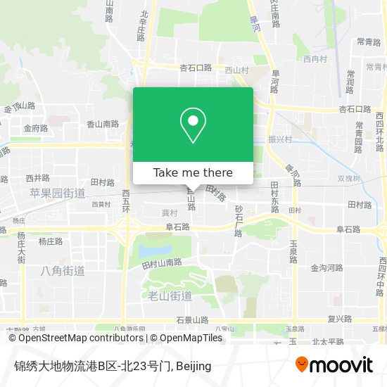 锦绣大地物流港B区-北23号门 map