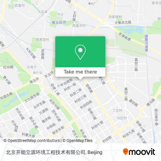 北京开能立源环境工程技术有限公司 map