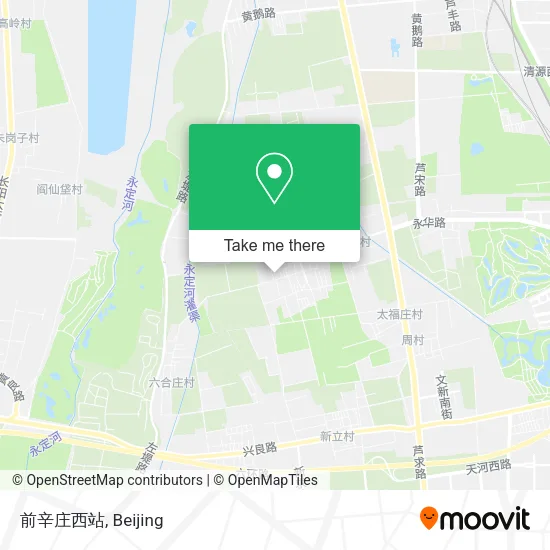 前辛庄西站 map
