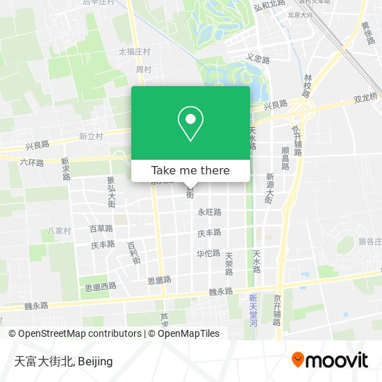 天富大街北 map