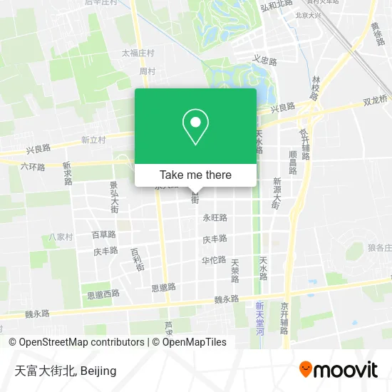天富大街北 map