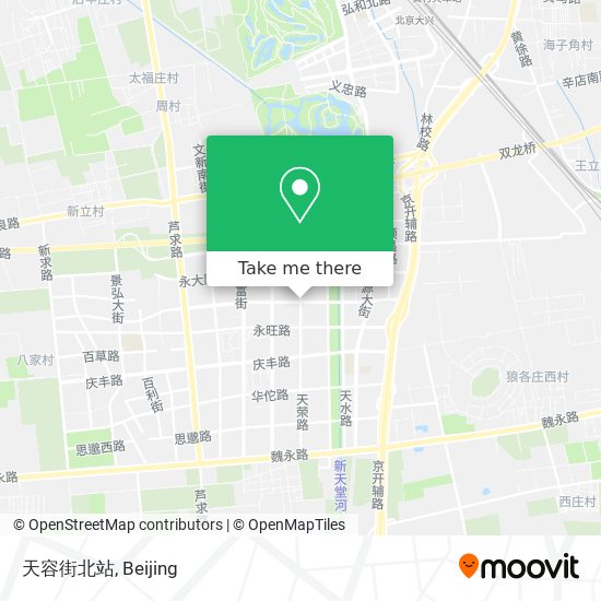 天容街北站 map