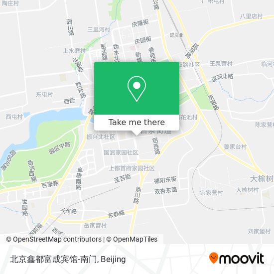 北京鑫都富成宾馆-南门 map