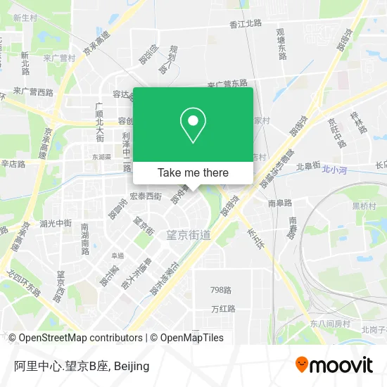 阿里中心.望京B座 map