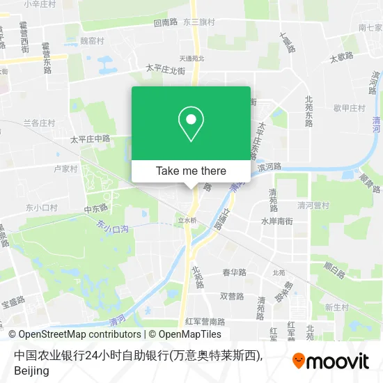 中国农业银行24小时自助银行(万意奥特莱斯西) map