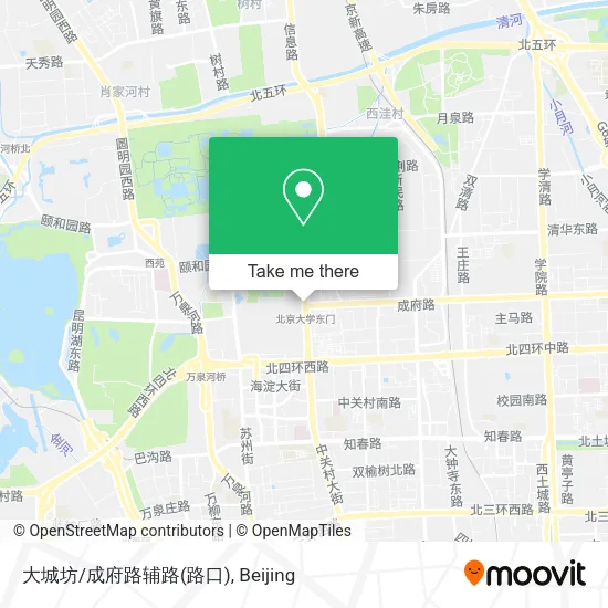 大城坊/成府路辅路(路口) map