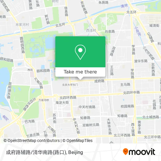 成府路辅路/清华南路(路口) map