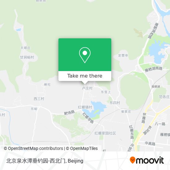 北京泉水潭垂钓园-西北门 map