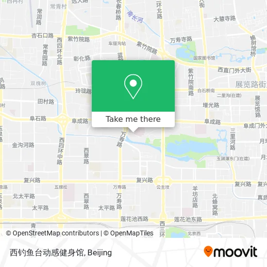 西钓鱼台动感健身馆 map