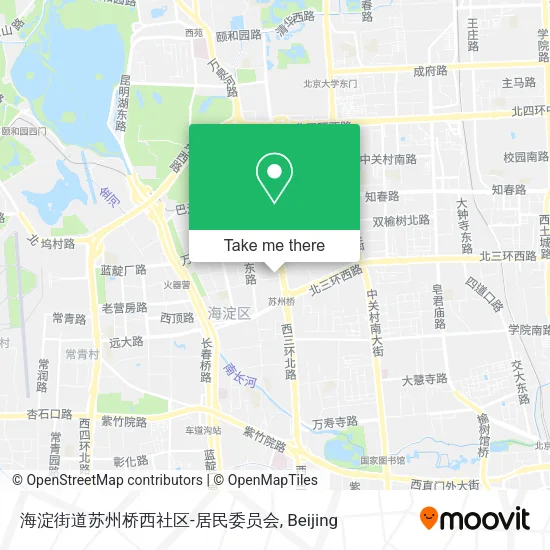 海淀街道苏州桥西社区-居民委员会 map