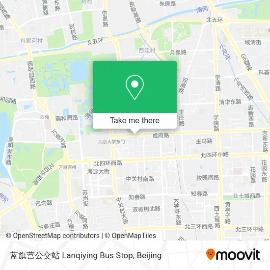 蓝旗营公交站 Lanqiying Bus Stop map