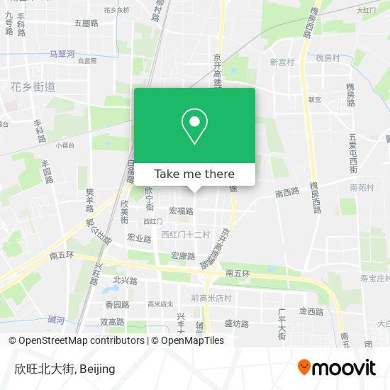 欣旺北大街 map
