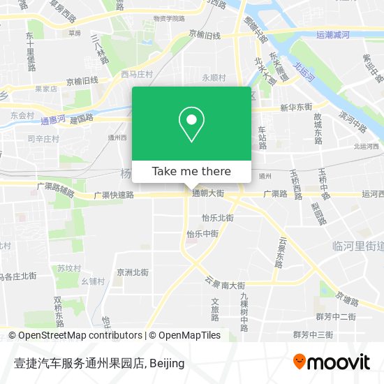 壹捷汽车服务通州果园店 map